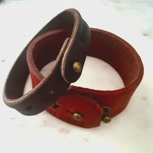New Leather bracelet set